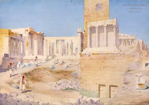 De Akropolis van Athene, 1844